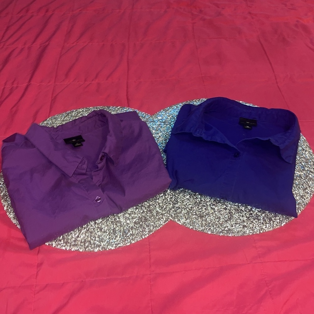 Worthington Dress Shirts - Size 12/L - Blue & Purple